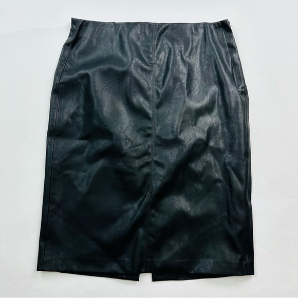 BLANK NYC Black Faux Leather Stretch Pencil Skirt Size 30 - Picture 2 of 11